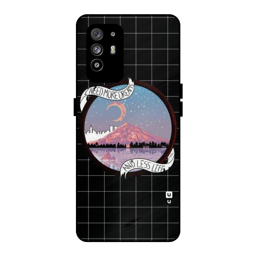 More Dreams Metal Back Case for Oppo F19 Pro Plus 5G