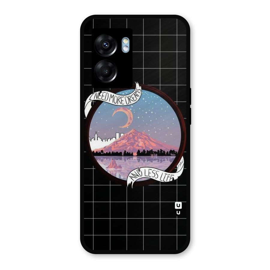 More Dreams Metal Back Case for Realme Narzo 50 5G