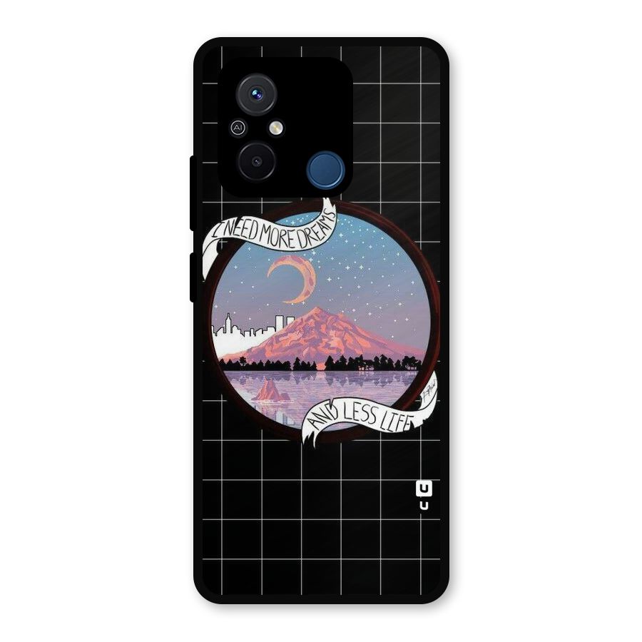 More Dreams Metal Back Case for Redmi 12C
