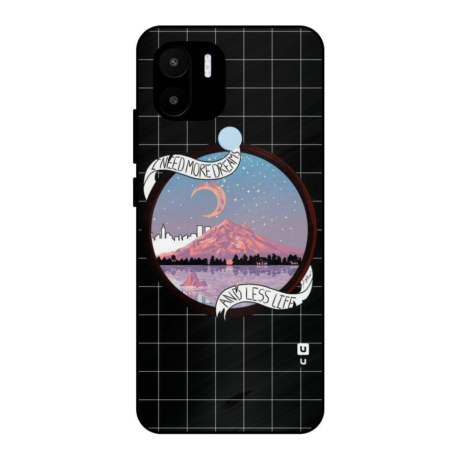 More Dreams Metal Back Case for Redmi A2+