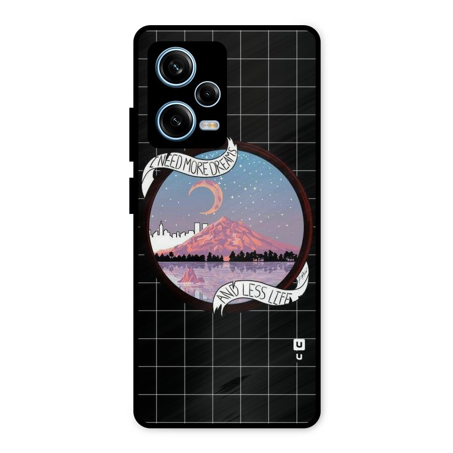 More Dreams Metal Back Case for Redmi Note 12 Pro