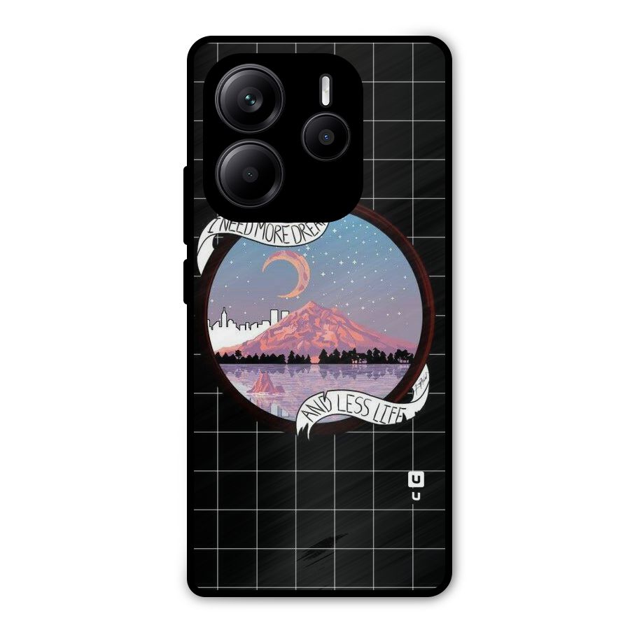 More Dreams Metal Back Case for Redmi Note 14 5G