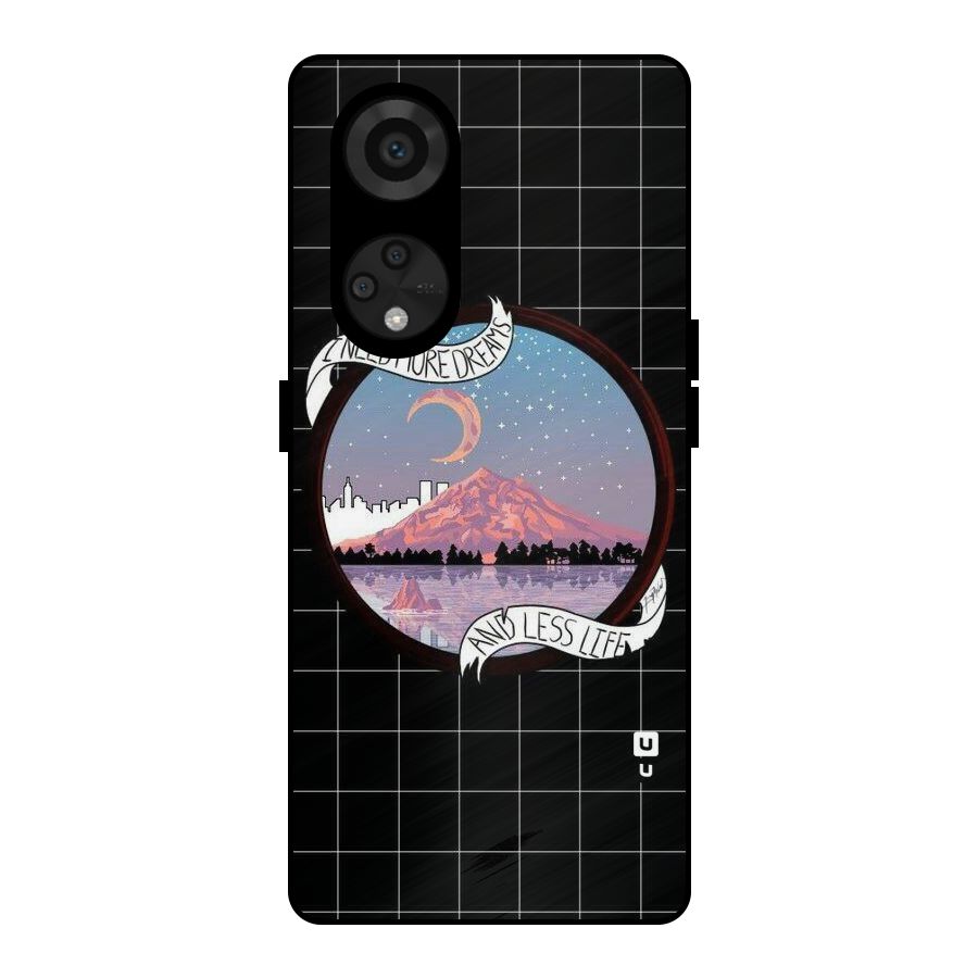 More Dreams Metal Back Case for Reno8 T 5G