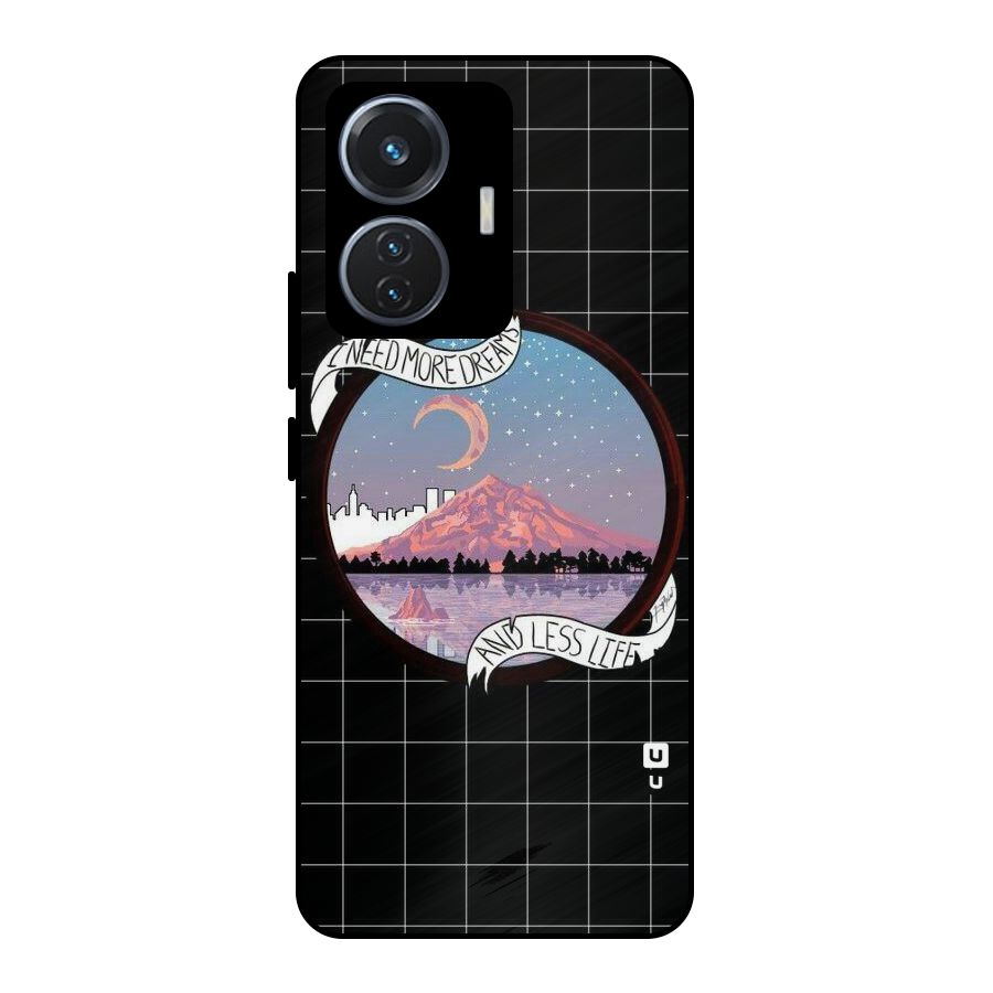 More Dreams Metal Back Case for Vivo T1 44W