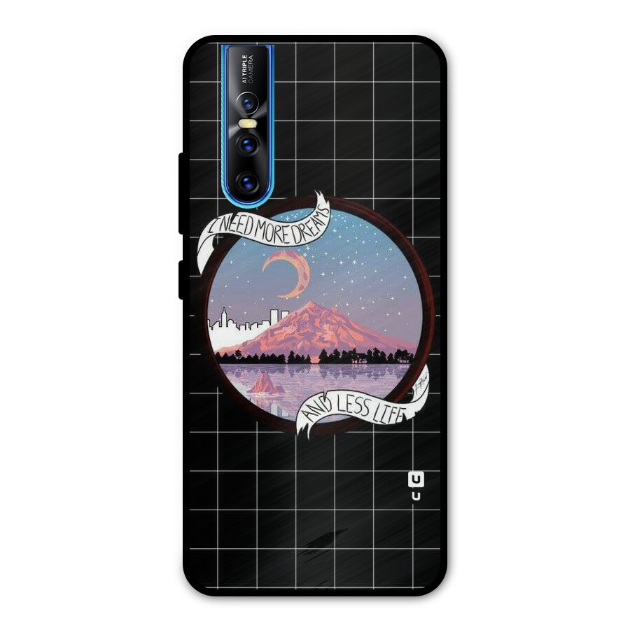 More Dreams Metal Back Case for Vivo V15 Pro