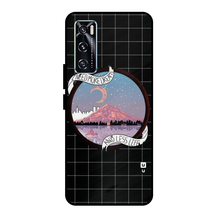 More Dreams Metal Back Case for Vivo V20 SE