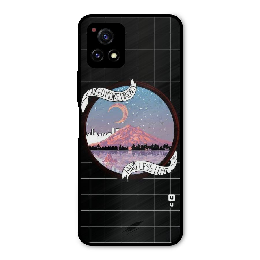 More Dreams Metal Back Case for Vivo Y72 5G