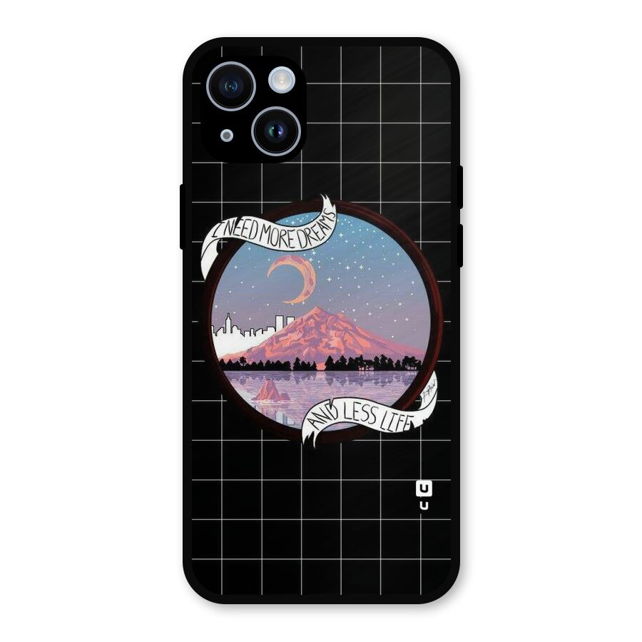 More Dreams Metal Back Case for iPhone 14