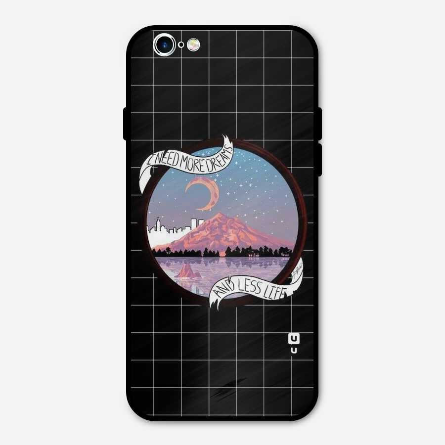 More Dreams Metal Back Case for iPhone 6 6s