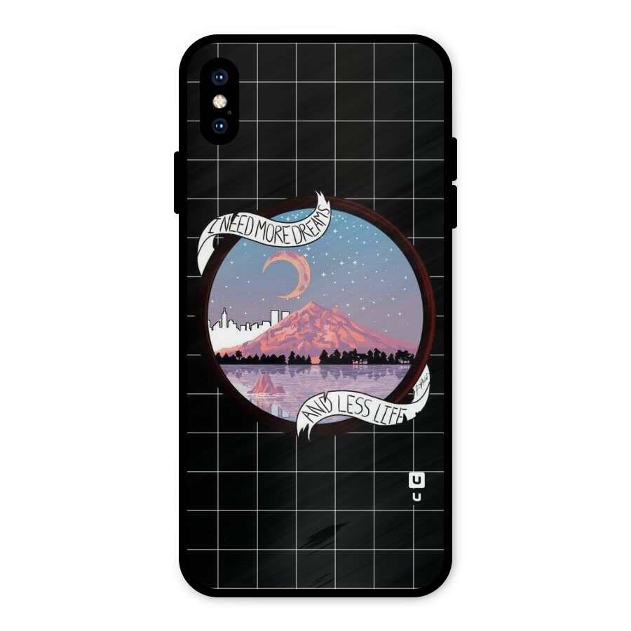 More Dreams Metal Back Case for iPhone XS Max