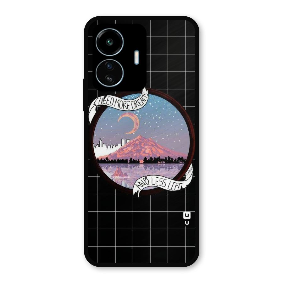 More Dreams Metal Back Case for vivo iQOO Z6 Lite 5G