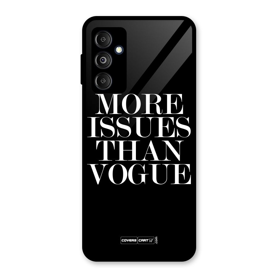 More Issues than Vogue (Black) Glass Back Case for Galaxy M14 5G