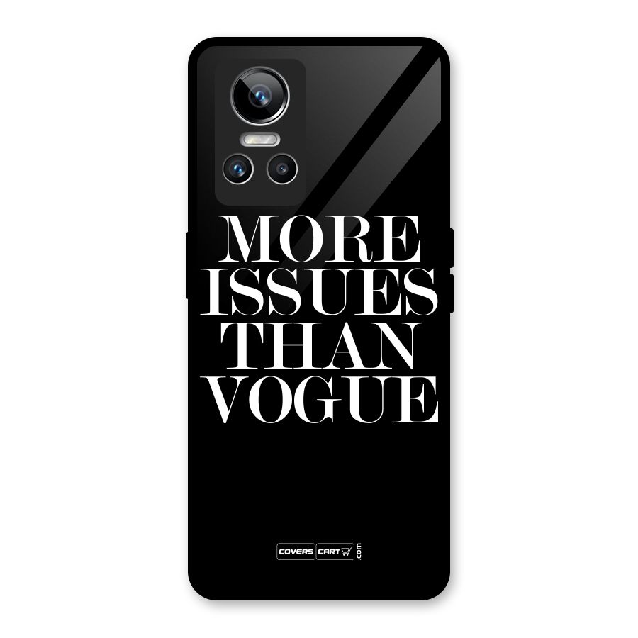 More Issues than Vogue (Black) Glass Back Case for Realme GT Neo 3