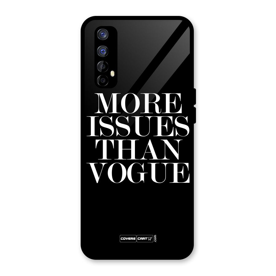 More Issues than Vogue (Black) Glass Back Case for Realme Narzo 20 Pro