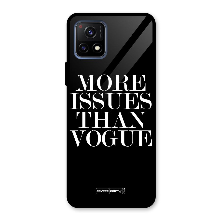More Issues than Vogue (Black) Glass Back Case for Vivo Y72 5G