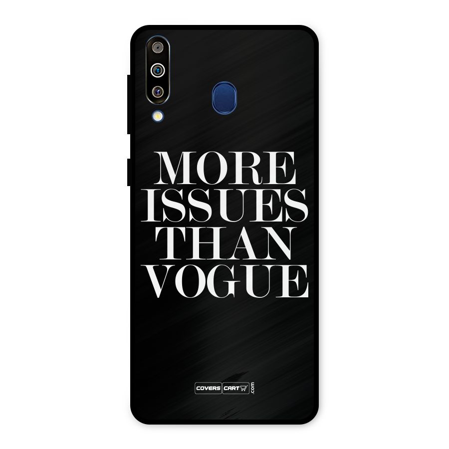 More Issues than Vogue (Black) Metal Back Case for Galaxy M30