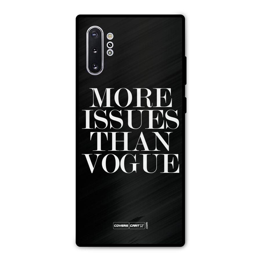 More Issues than Vogue (Black) Metal Back Case for Galaxy Note 10 Plus