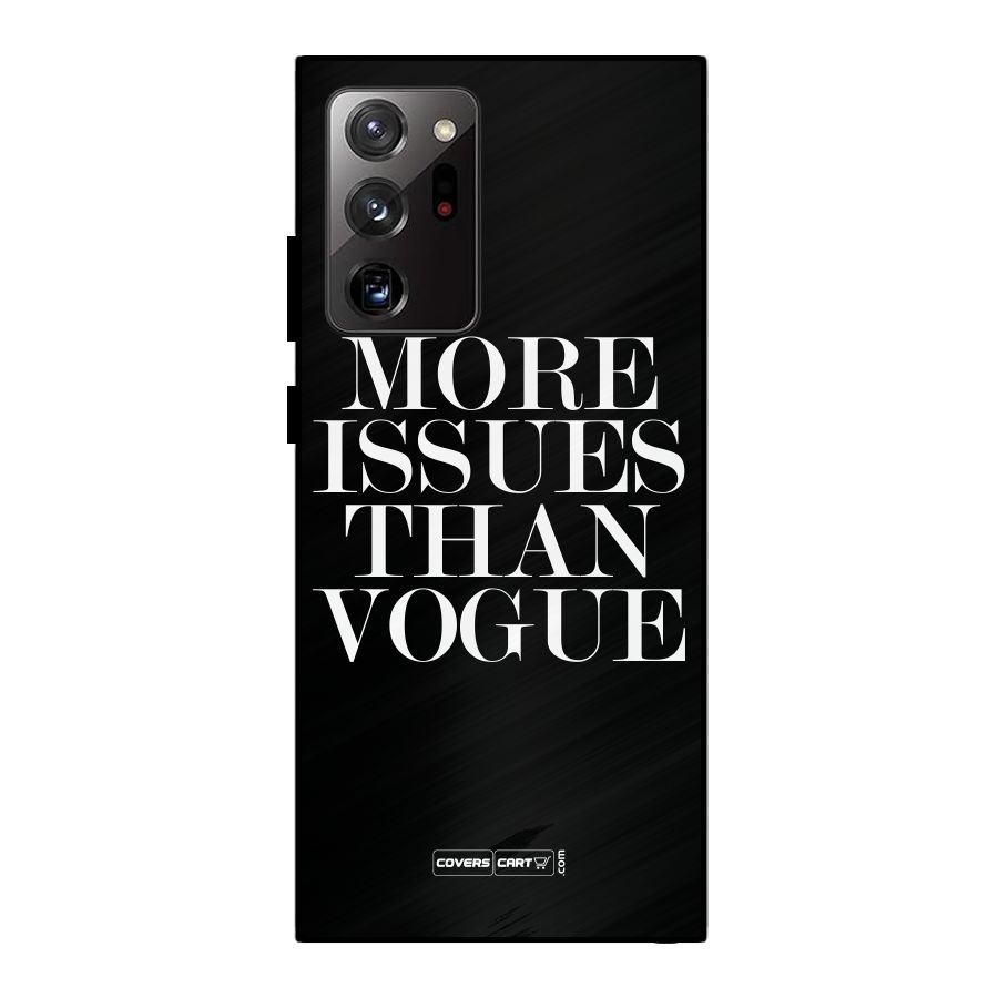 More Issues than Vogue (Black) Metal Back Case for Galaxy Note 20 Ultra