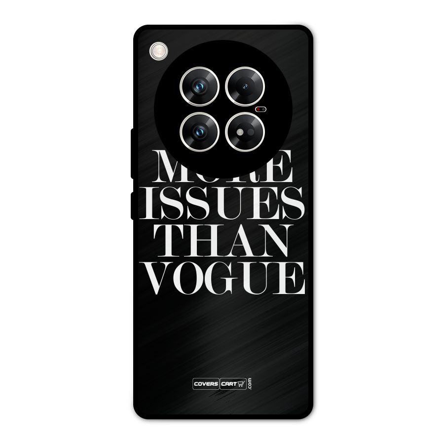 More Issues than Vogue (Black) Metal Back Case for Infinix Zero 40 5G