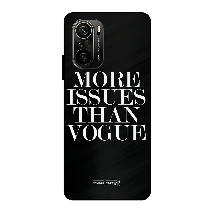 More Issues than Vogue (Black) Metal Back Case for Mi 11X Pro