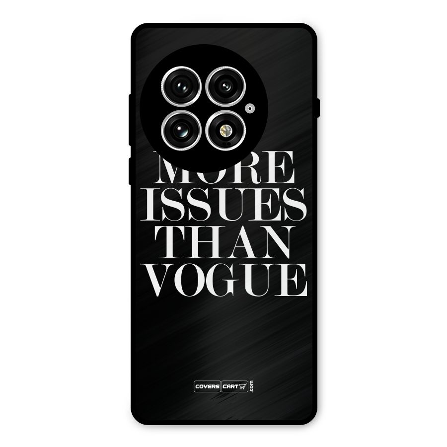 More Issues than Vogue (Black) Metal Back Case for OnePlus 13
