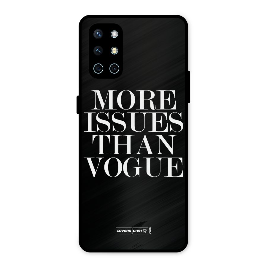 More Issues than Vogue (Black) Metal Back Case for OnePlus 9R
