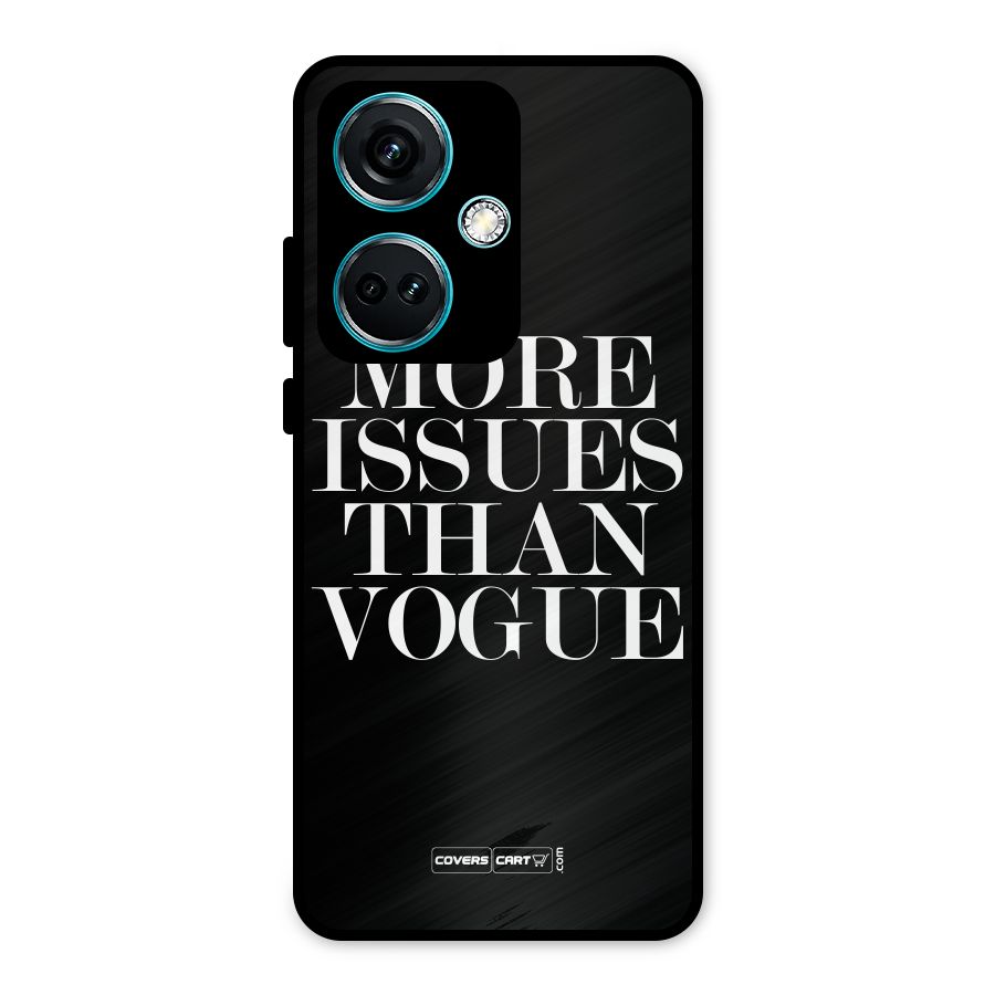 More Issues than Vogue (Black) Metal Back Case for OnePlus Nord CE 3 5G