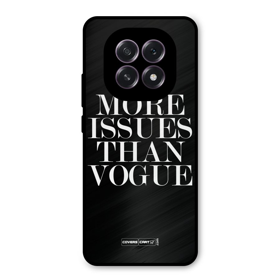 More Issues than Vogue (Black) Metal Back Case for Oppo F29
