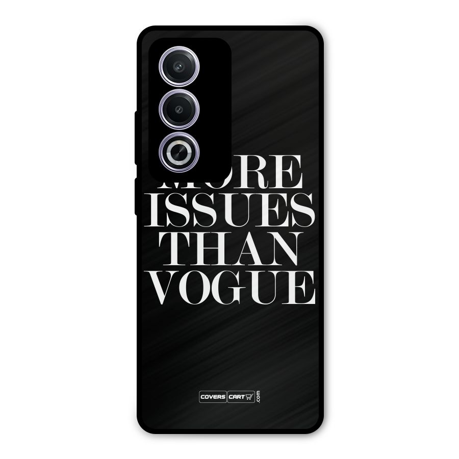 More Issues than Vogue (Black) Metal Back Case for Oppo K12x