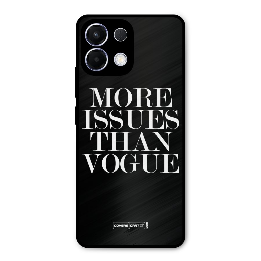 More Issues than Vogue (Black) Metal Back Case for Oppo K13