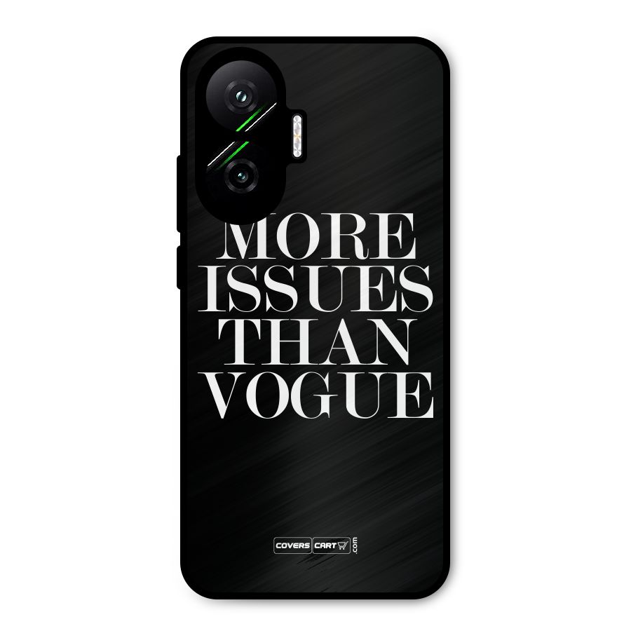 More Issues than Vogue (Black) Metal Back Case for Poco F7