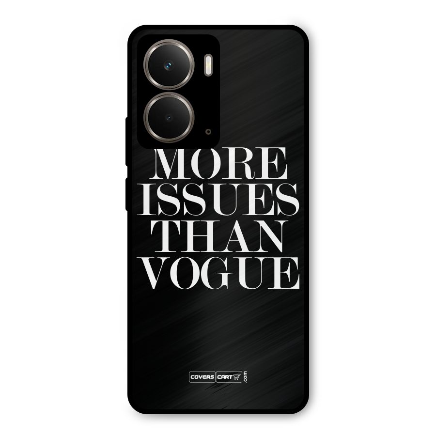More Issues than Vogue (Black) Metal Back Case for Realme P3