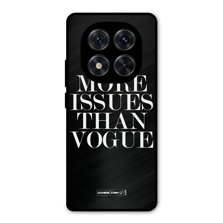 More Issues than Vogue (Black) Metal Back Case for Redmi Note 14 Pro 5G
