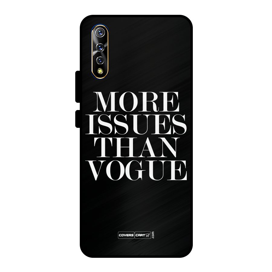 More Issues than Vogue (Black) Metal Back Case for Vivo S1