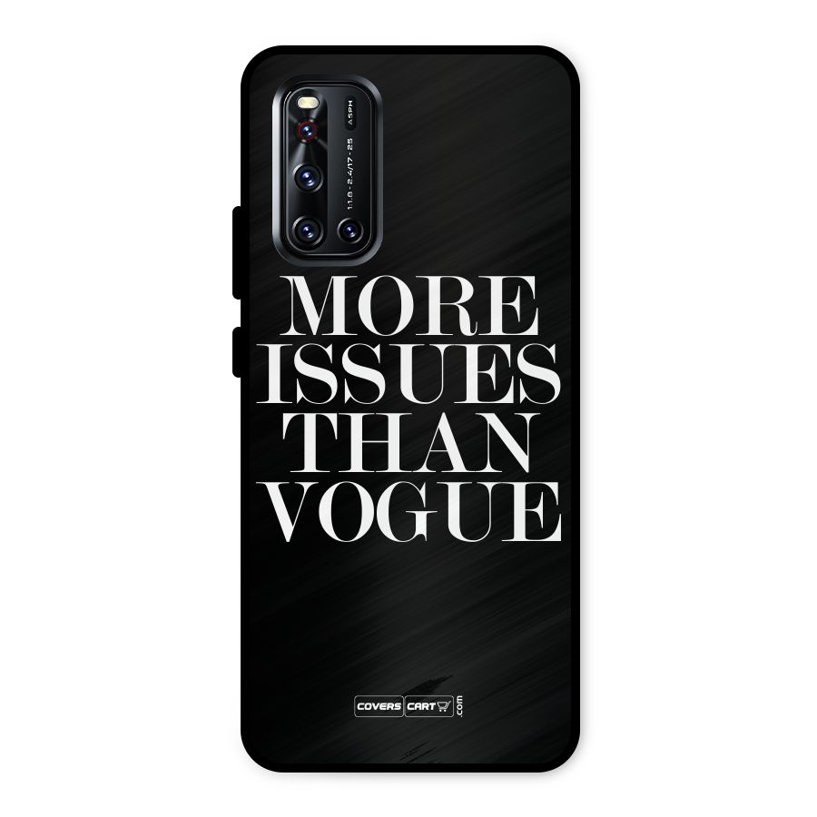 More Issues than Vogue (Black) Metal Back Case for Vivo V19