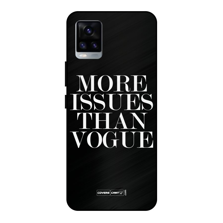 More Issues than Vogue (Black) Metal Back Case for Vivo V20