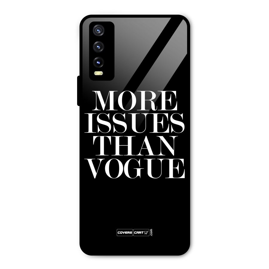 More Issues than Vogue (Black) Metal Back Case for Vivo Y20g