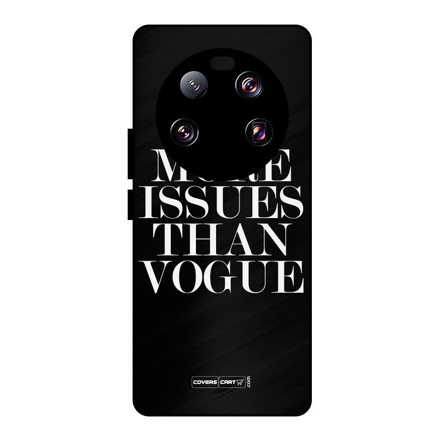 More Issues than Vogue (Black) Metal Back Case for Xiaomi 13 Ultra