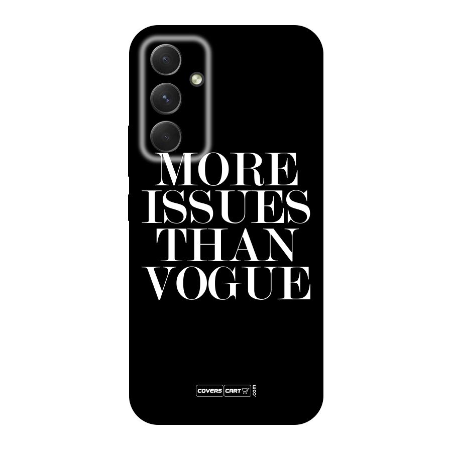 More Issues than Vogue (Black) Original Polycarbonate Back Case for Galaxy A54