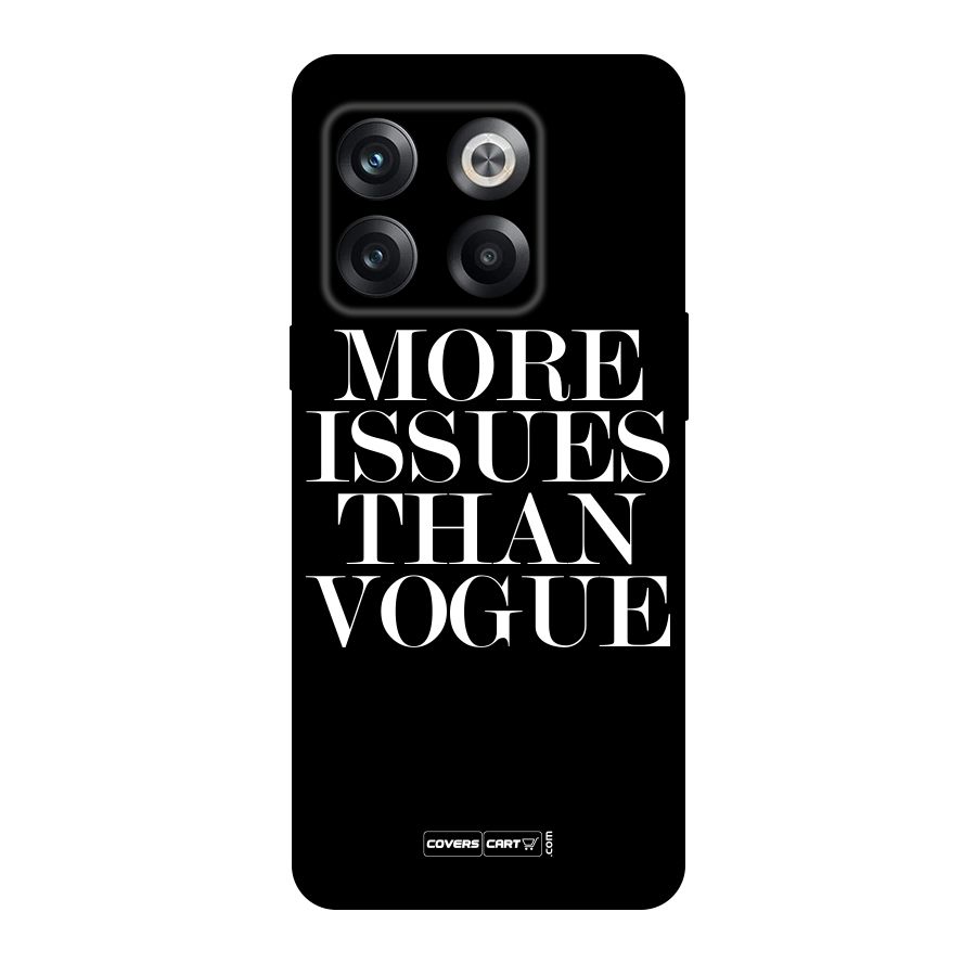 More Issues than Vogue (Black) Original Polycarbonate Back Case for OnePlus 10T
