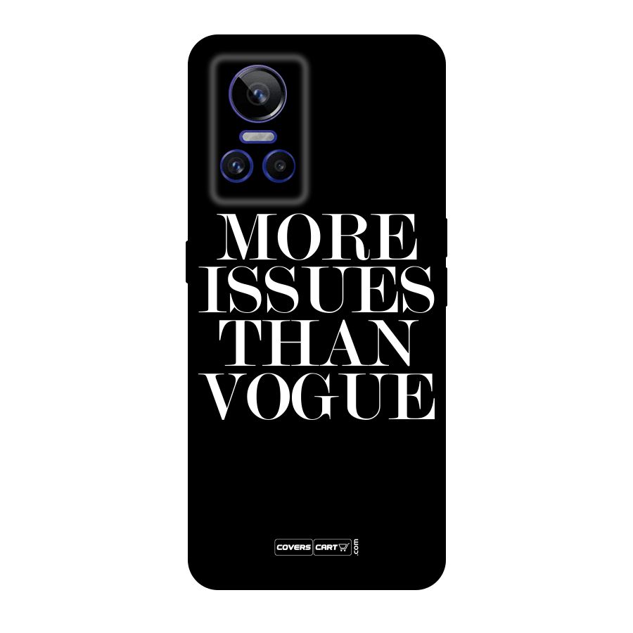 More Issues than Vogue (Black) Original Polycarbonate Back Case for Realme GT Neo 3