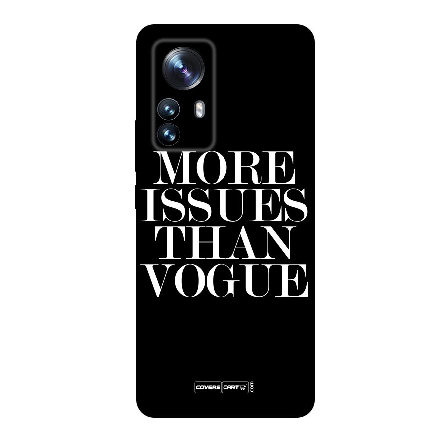 More Issues than Vogue (Black) Original Polycarbonate Back Case for Xiaomi 12 Pro