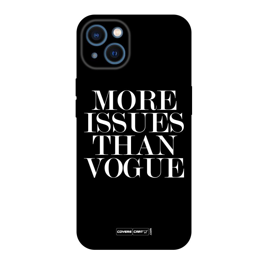 More Issues than Vogue (Black) Original Polycarbonate Back Case for iPhone 13