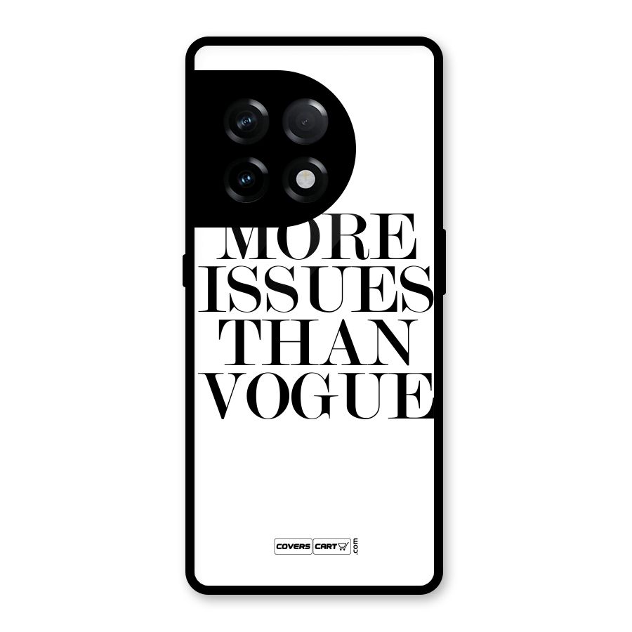 More Issues than Vogue (White) Glass Back Case for OnePlus 11R