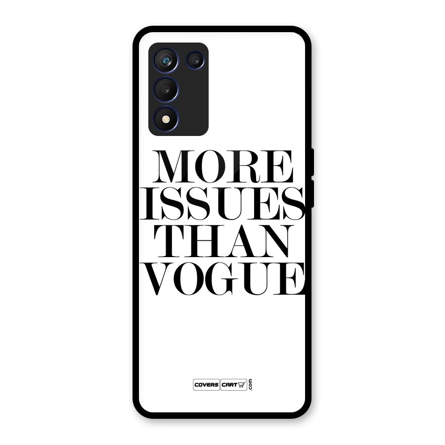 More Issues than Vogue (White) Glass Back Case for Realme 9 5G Speed