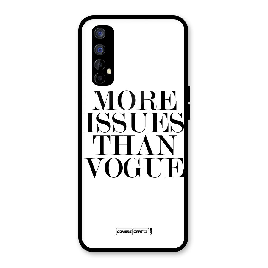 More Issues than Vogue (White) Glass Back Case for Realme Narzo 20 Pro