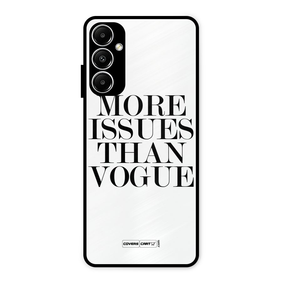 More Issues than Vogue (White) Metal Back Case for Galaxy A05s