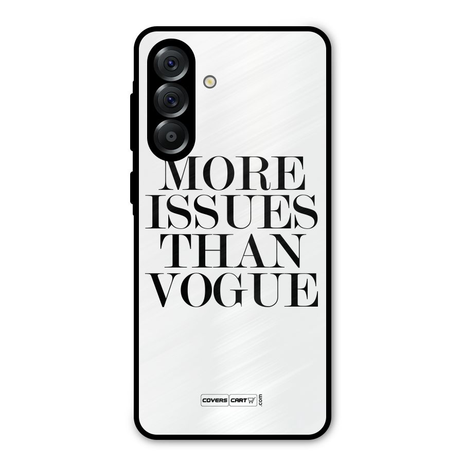 More Issues than Vogue (White) Metal Back Case for Galaxy A36
