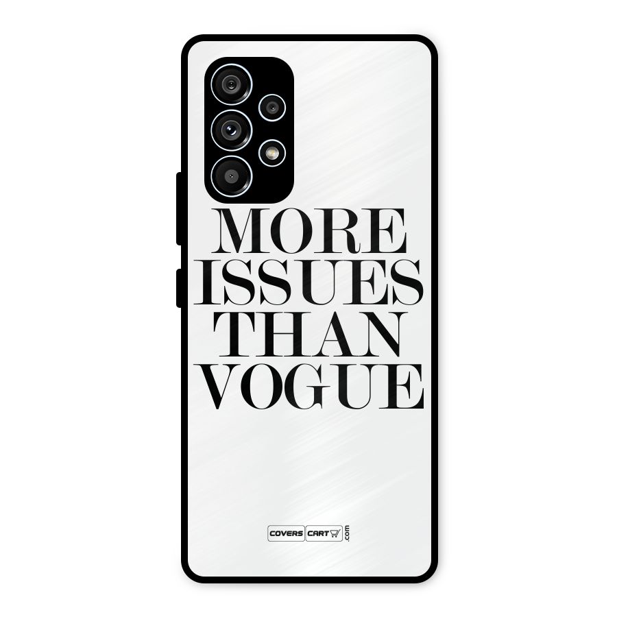 More Issues than Vogue (White) Metal Back Case for Galaxy A53 5G