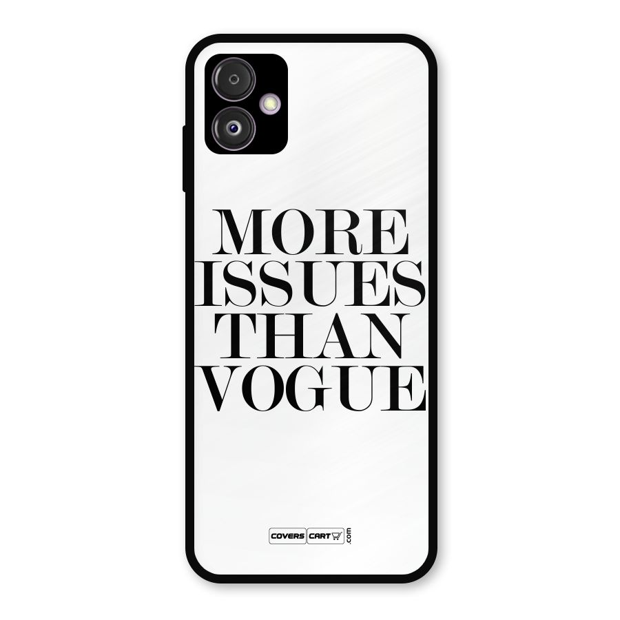 More Issues than Vogue (White) Metal Back Case for Galaxy F14